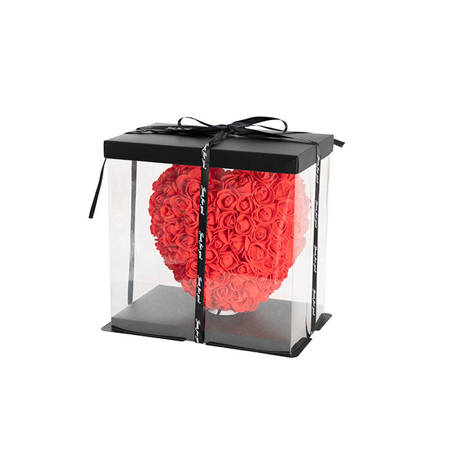 Amore Rose Love Heart Red (20cmH)
