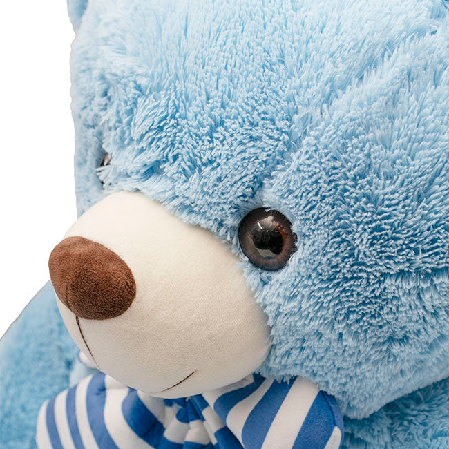 Liam Giant Teddy Bear Blue (105cmHT/70cmST)