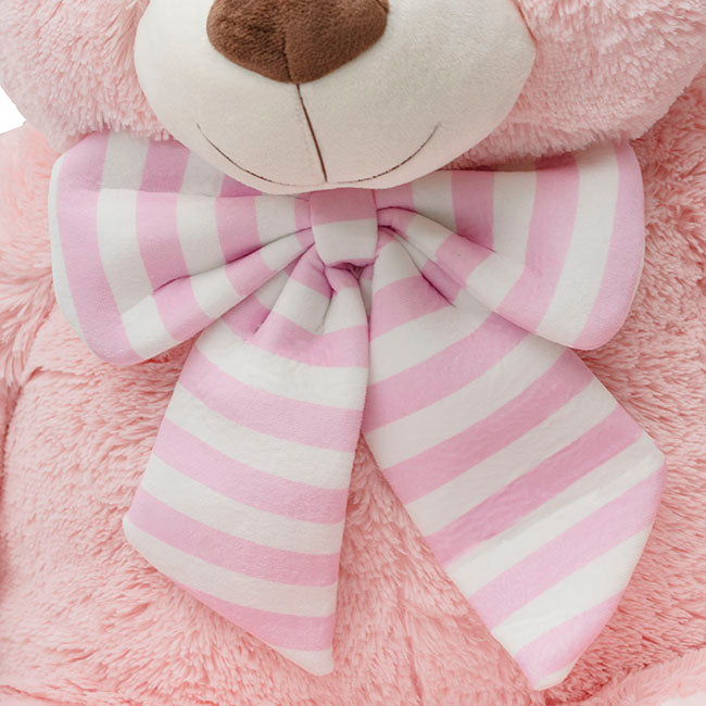 Liam Giant Teddy Bear Soft Pink (105cmHT/70cmST)