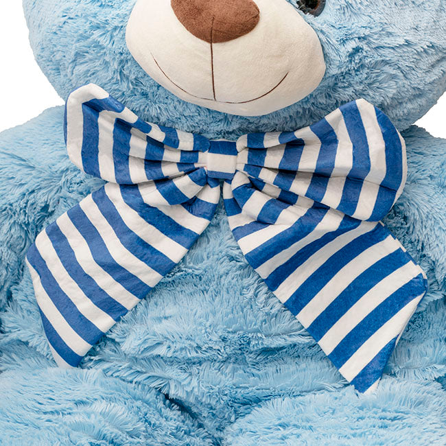 Liam Giant Teddy Bear Blue (130cmHT/90cmST)