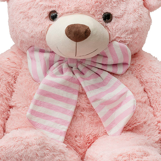 Liam Giant Teddy Bear Soft Pink (130cmHT/90cmST)