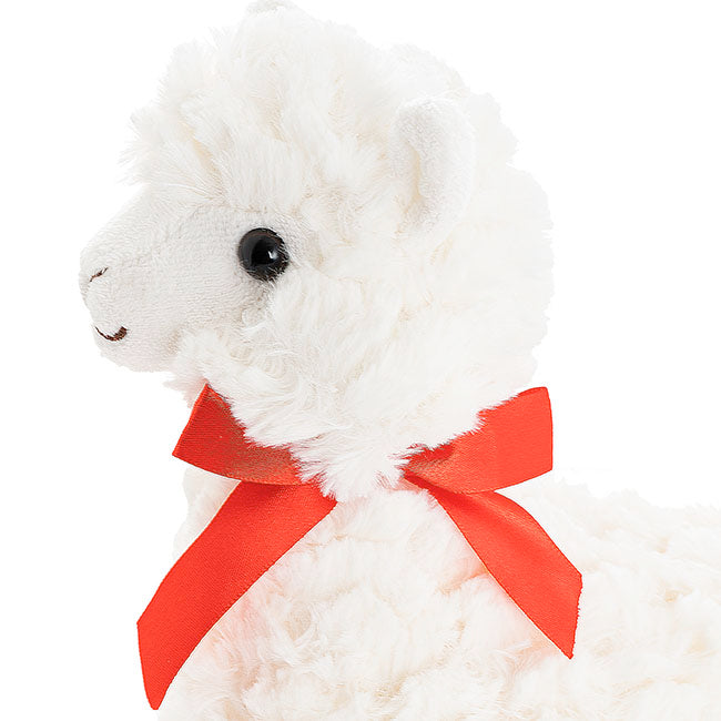 Fuzzy Wuzzy Plush Llama White (24cmHT)