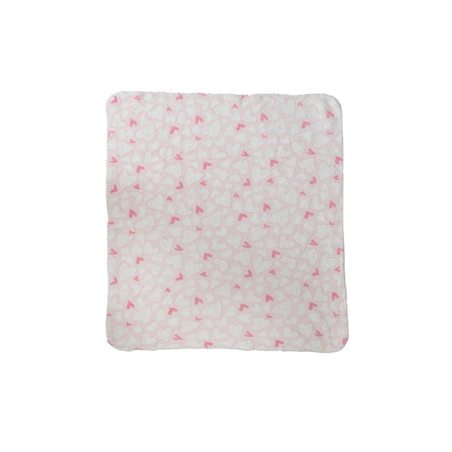 Baby Girl Gift Set Accessories &Heart Blanket Pink(35x25x6cm