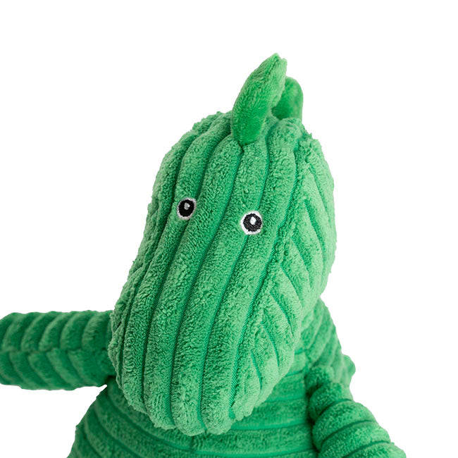 Dino Sitting Dinosaur Plush Toy Corduroy Green (25cmST)