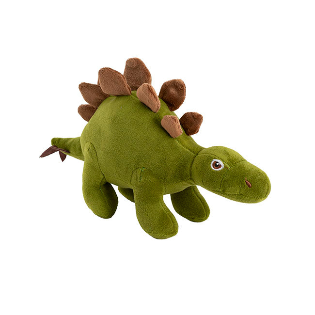 Boris Stegosaurus Dinosaur Plush Toy Olive Green (33x20cmHT)