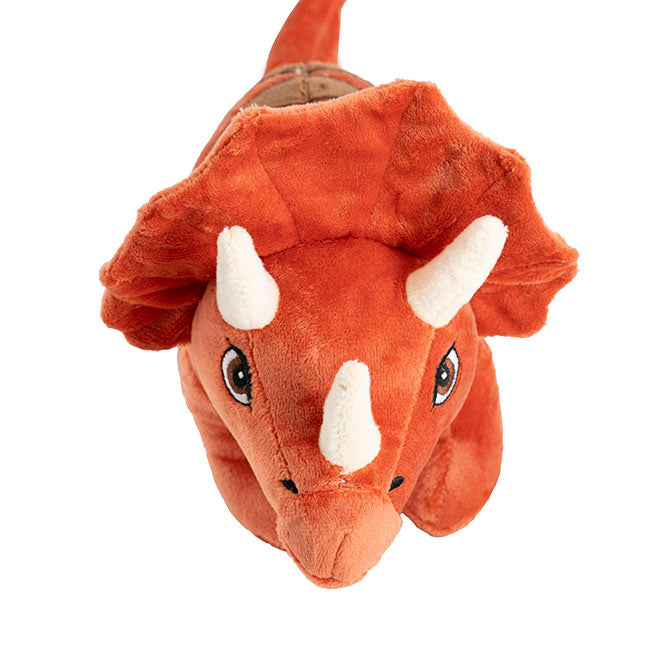 Tank Triceratops Dinosaur Plush Toy Orange (33x20cmHT)