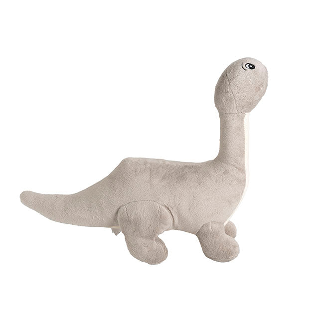 Bash Brontosaurus Dinosaur Plush Toy Grey (33x28cmHT)