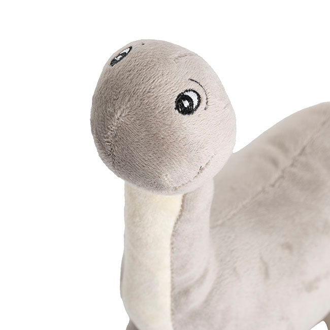 Bash Brontosaurus Dinosaur Plush Toy Grey (33x28cmHT)