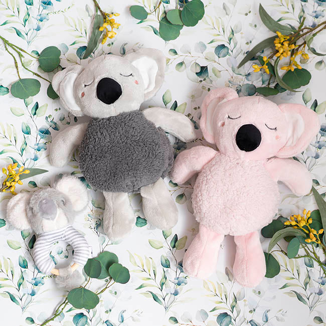 Sleepy Sophie the Koala Plush Toy Baby Pink (21cmST)