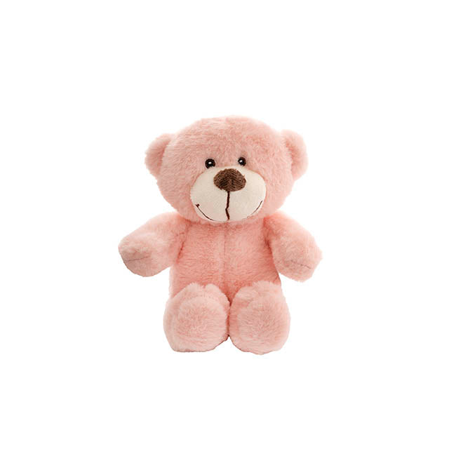 Mr Snuggles Plush Teddy Bear Pastel Peach (15cmST)