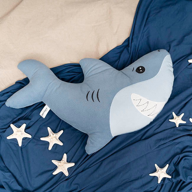 Shark Smiley George Plush Toy Blue (47x10x33cmH)