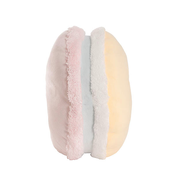 Macaron Cookie Squish Pillow Plush Puff Pink (30cmD)