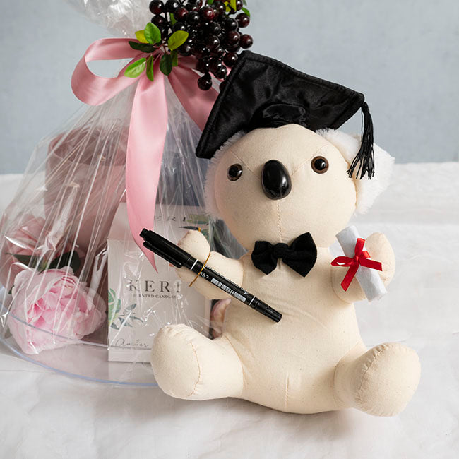 Graduation Signature Calico Koala with Pen (25cmST)