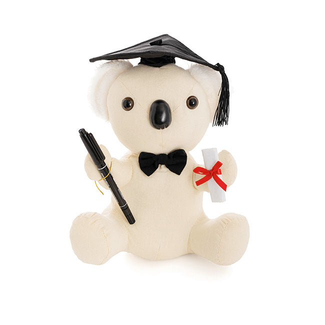 Graduation Signature Calico Koala with Pen (25cmST)