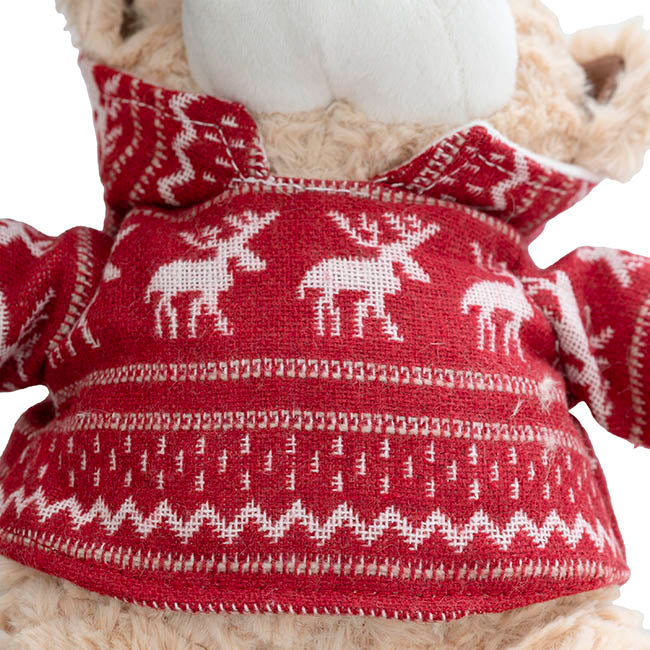 Archie the Arctic Bear w Hoodie Brown (25cmH)