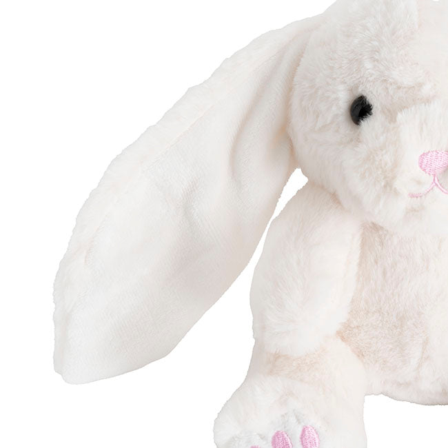 Molly Long Ears Bunny Plush Soft Toy White (21cmH)