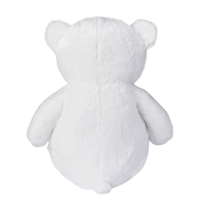 Kyle Bear With Brown Bow White (65cmST)