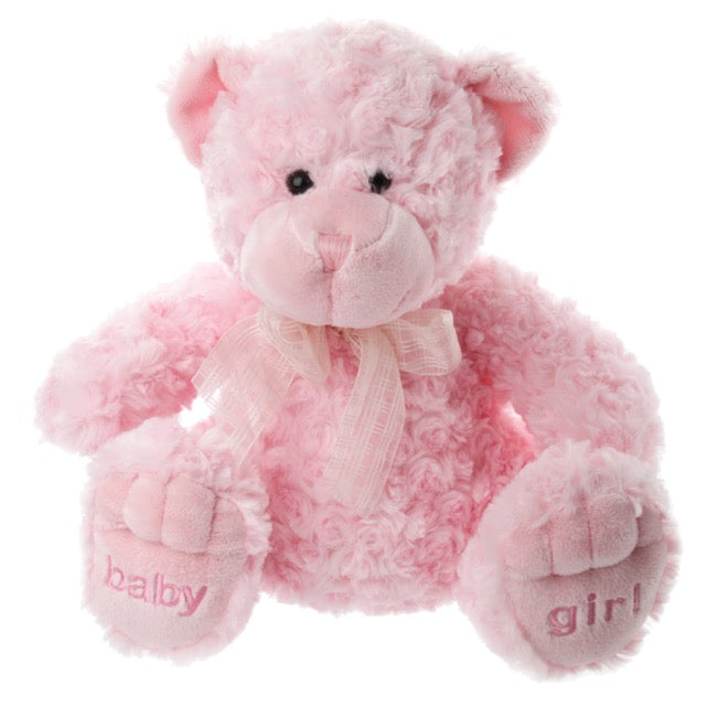 Georgie Teddy Bear Baby Girl Pink (25cmST)