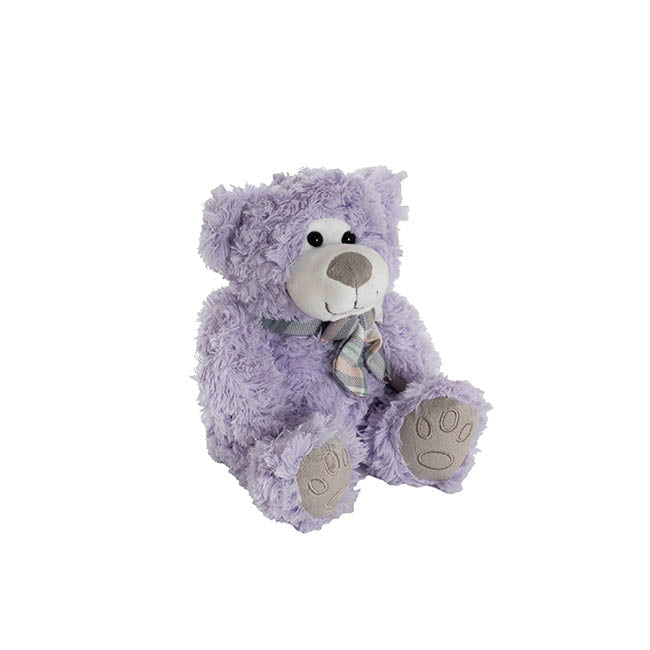 Luke Teddy Bear Soft Purple (20cmH) – The Soft Toy Shop