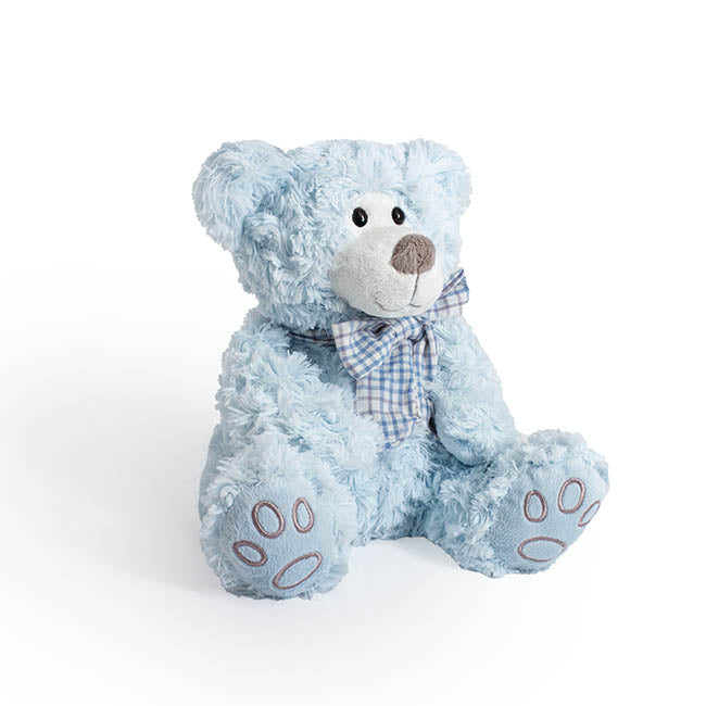 Luke Teddy Bear Baby Blue (25cmH)