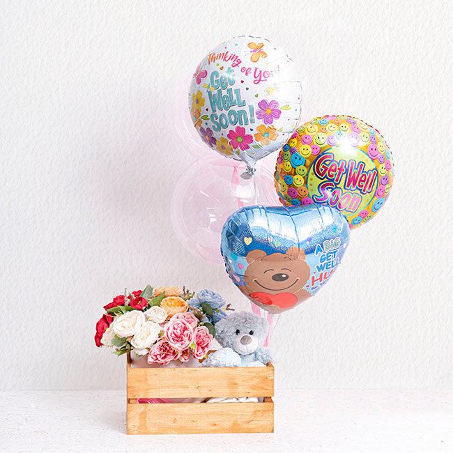 Foil Balloon 17" (42.5cm Dia) Get Well Soon Thinking of You