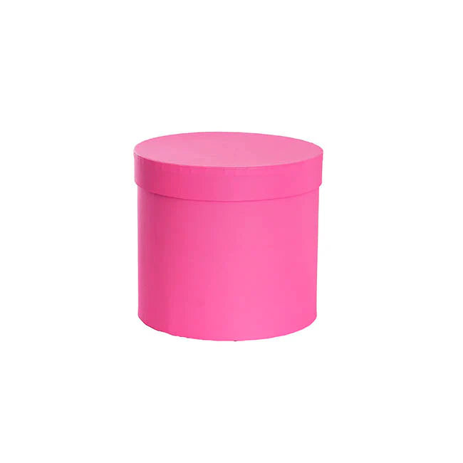 Soft Toy Gift Hat Box Round Hello Pink (15cmWx13.5cmH)