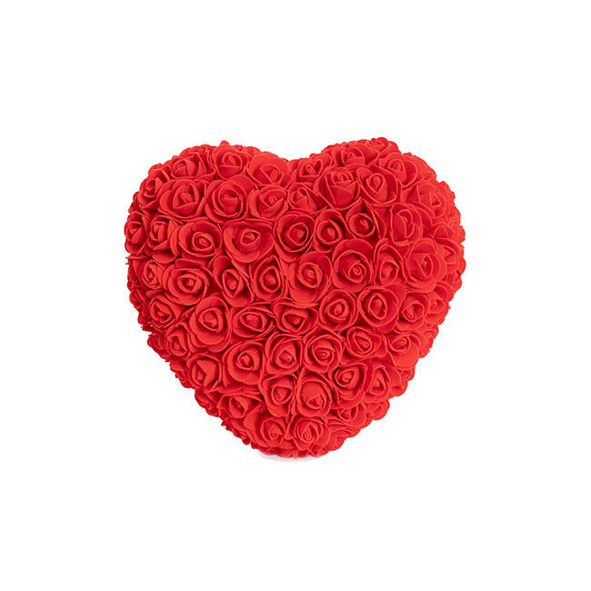 Amore Rose Love Heart Red (20cmH)