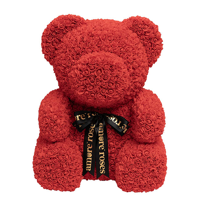 Amore Giant Rose Bear Red (60cmH)