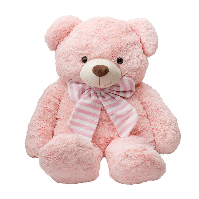 Liam Giant Teddy Bear Soft Pink (130cmHT/90cmST)