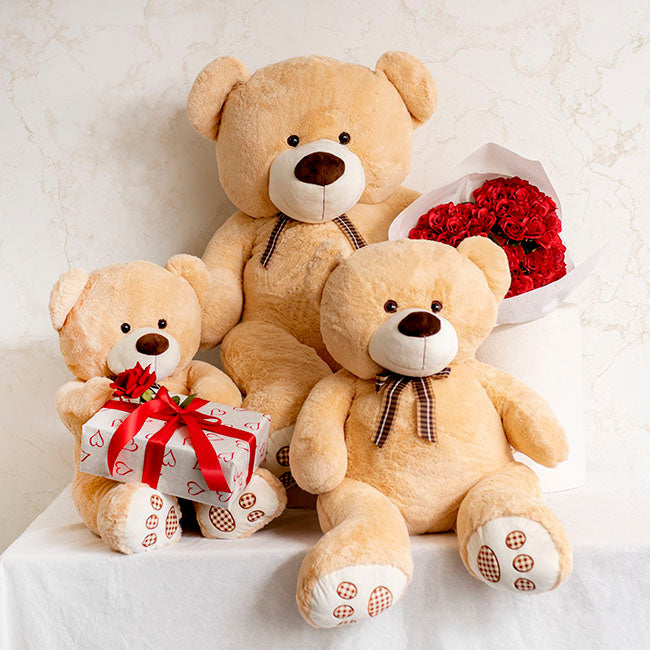 Nandi Large Teddy Bear Brown (70cm Sitting)
