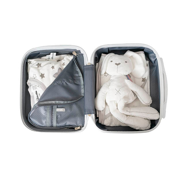 Star Print 100% Cotton Baby Gift Case Set 8 Grey