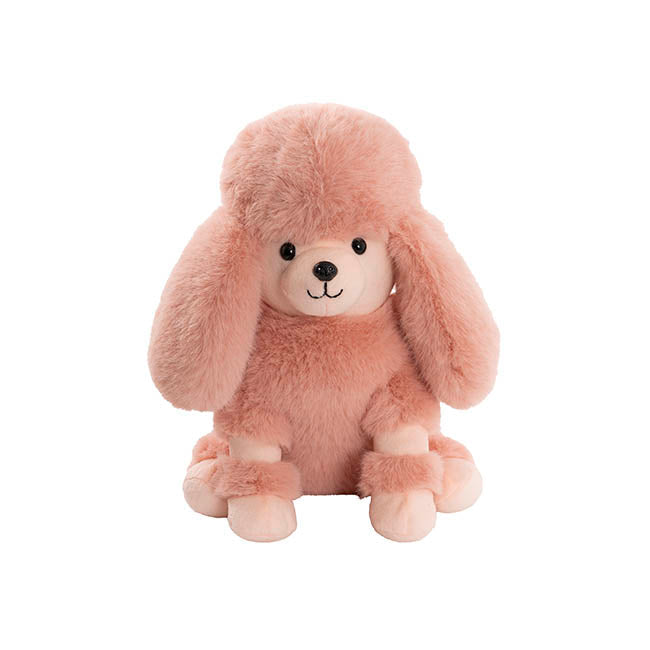 Poodle Posh Plush Soft Toy Dusty Pink (25cmST)