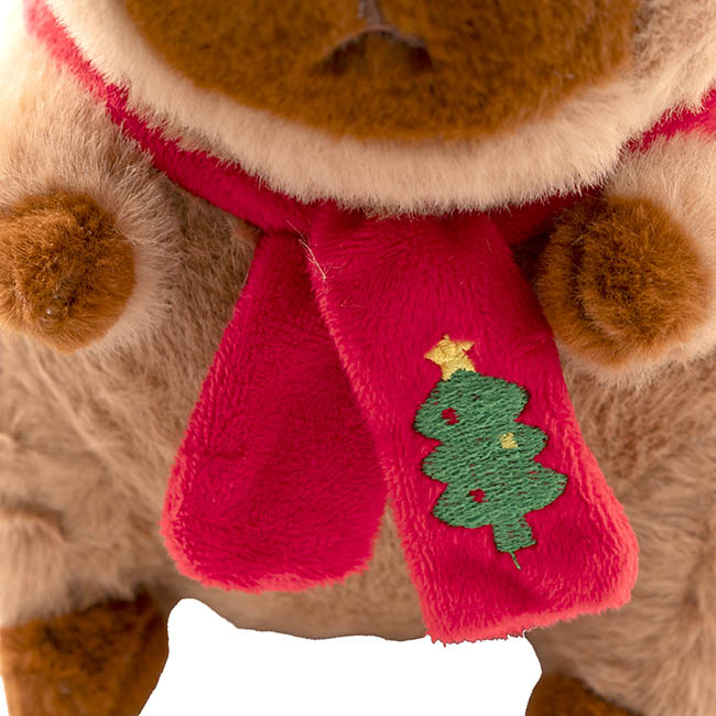 Christmas Capybara George Plush Toy Brown (22cmST)