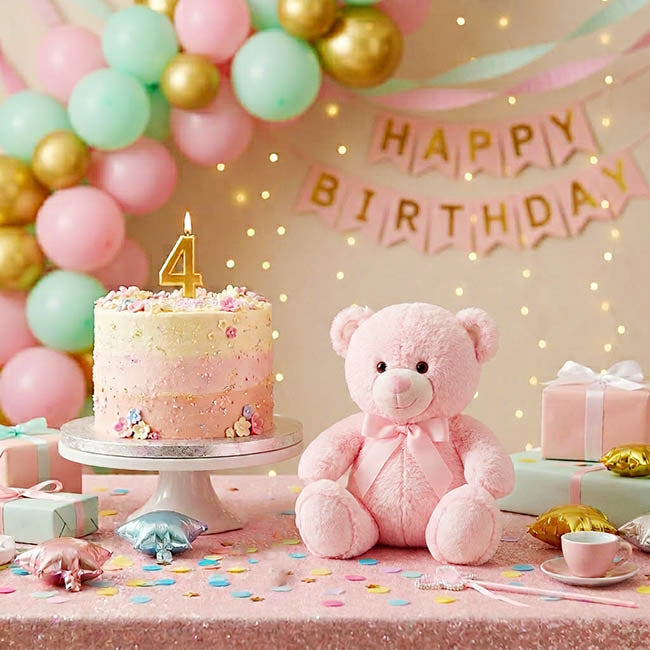 Teddy Bear Toby Soft Pink (20cm.ST)