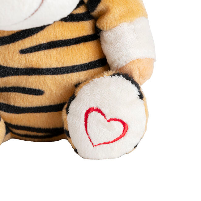 Zara the Love Tiger Plush Toy Soft Orange (21cmST)