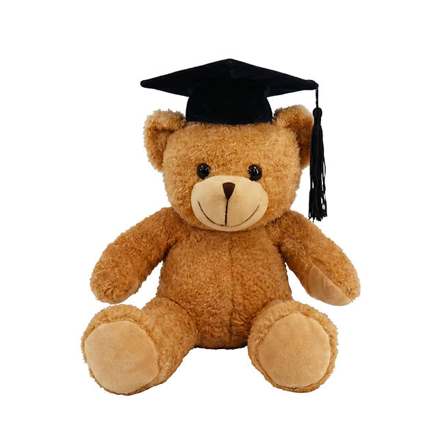 Teddy Bear Bobby Graduation Plush Brown (30cm.ST)