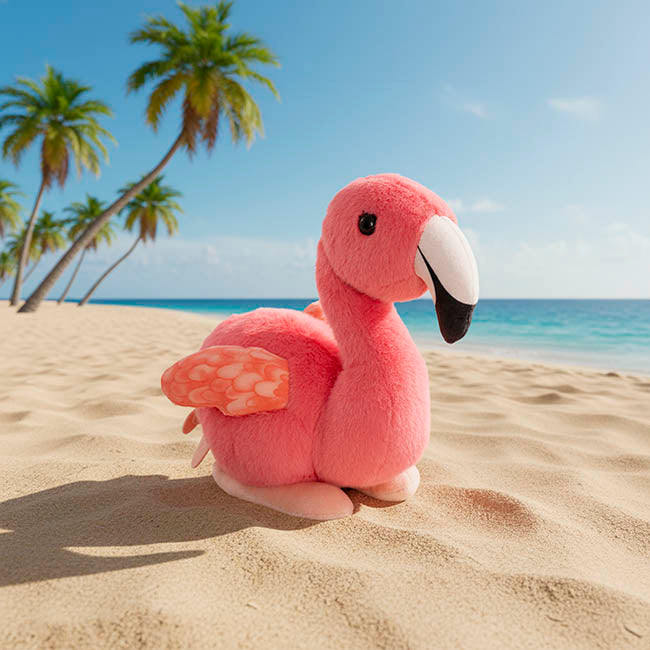 Mingo the Flamingo Eco Plush Soft Toy Pink (25cm.ST)