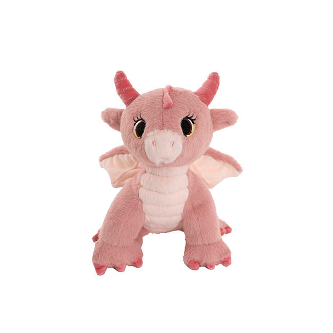 Ellie the Enchanted Dragon Eco Plush Toy Pink (25cm.HT)