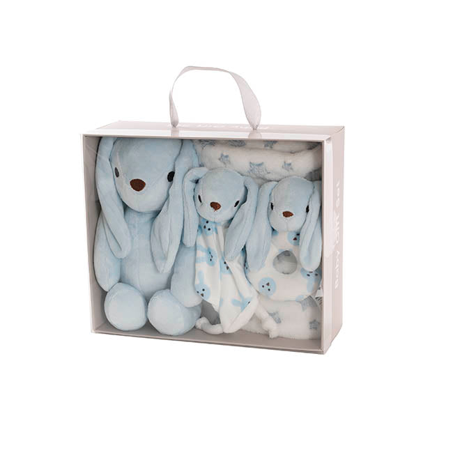 Flopsy Bunny Gift Set Accessories & Blanket Blue (23cmST)