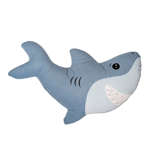 Shark Smiley George Plush Toy Blue (47x10x33cmH)