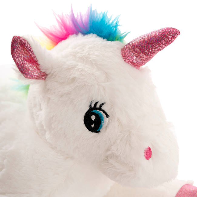 Unicorn Pixie Plush Soft Toy White (40x15x20cmH)