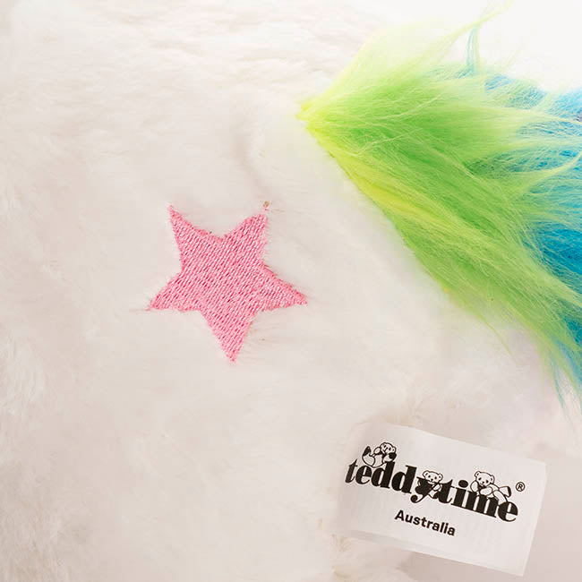 Unicorn Pixie Plush Soft Toy White (40x15x20cmH)
