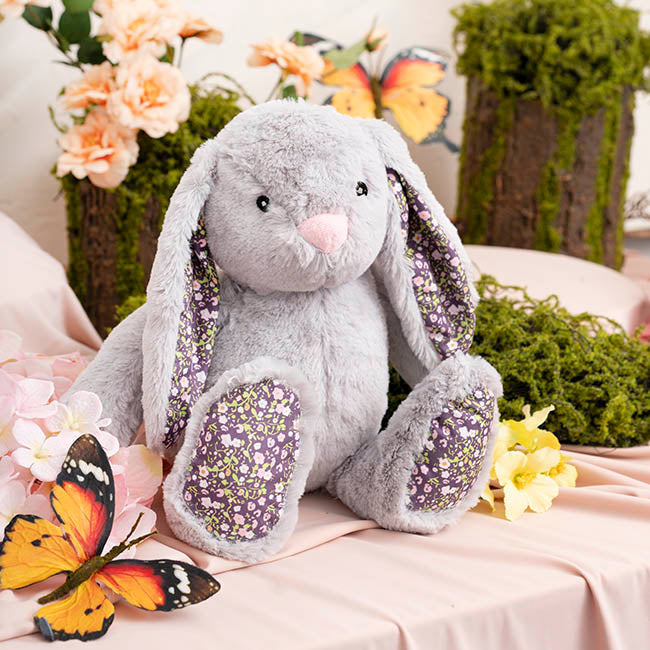 Bunny Lucy Plush Soft Toy Light Grey (25cmST)