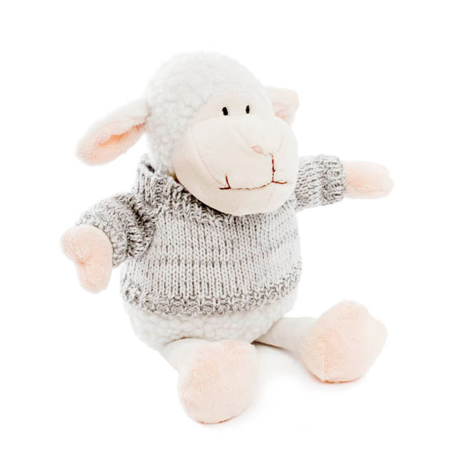 Sheep Lambert with Jumper White Grey (25cmHT)