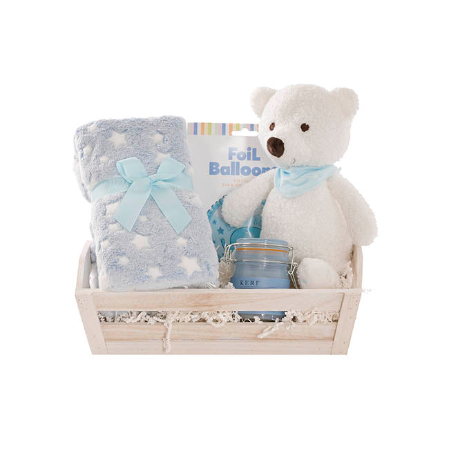 Teddy Bear Wilson w Striped Bow Brown (30cmST)