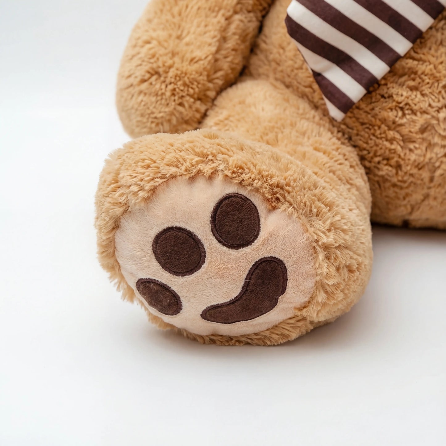 Wilson Giant Teddy Bear w Striped Bow Brown (90cmHT/60cmST)