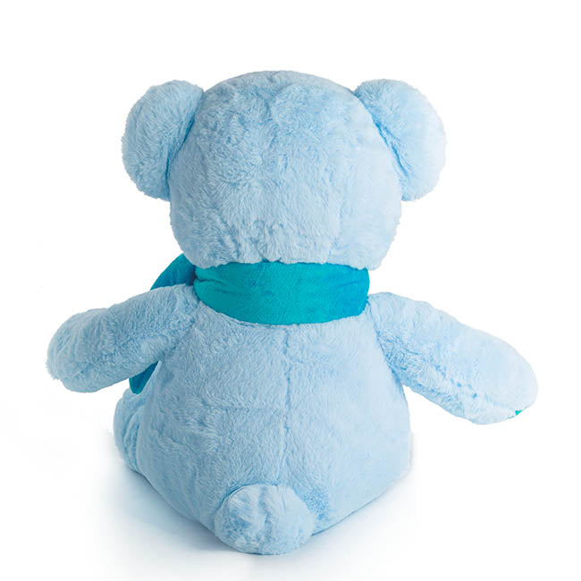 Asher Bear with Scarf Baby Blue (60cmHT)