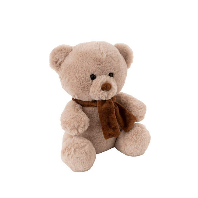 Tobby Bear With Scarf Brown (20cmST)