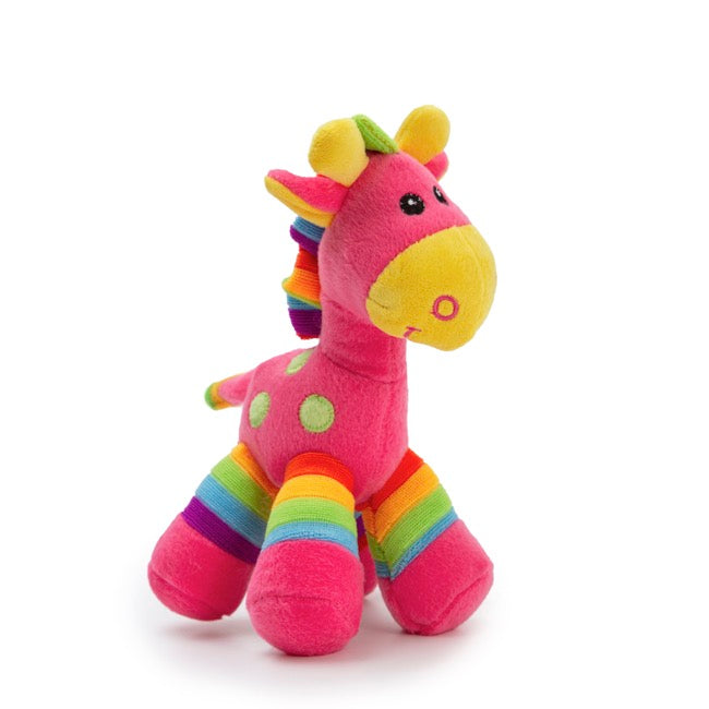 Gerry Giraffe Bright Stripes Hot Pink (20cmST)