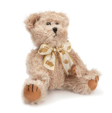 Teddy Bear William Jointed Light Brown (25cmHT)